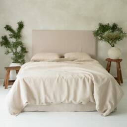 Natural Linen Pillow Case Set Of 2, Envelope Pillowcases, Oatmeal Cushion Covers King, Queen - thumbnail 3