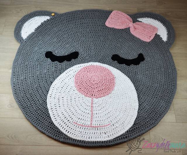 Crochet Rug For Baby Room Handmade Bear Crochet Nursery Kids Play Mat Baby Carpet Carpet Kids Teddy - image 1