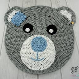 Crochet Rug For Baby Room Handmade Bear Crochet Nursery Kids Play Mat Baby Carpet Carpet Kids Teddy - thumbnail 2
