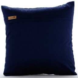 "Designer Navy Blue Euro Size Pillow Cover 24""x24""/26""x26" - thumbnail 3