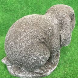 Concrete Large Rabbit Outdoor Garden Lawn Ornament Frost Protected - thumbnail 3