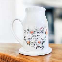 Vase For Grandma, Personalised Ceramic Vase, Vase Flowers, Mother's Day Gift, Birthday Gift Nanna - thumbnail 1