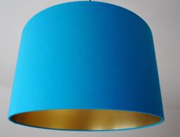 "Lampshade ""Turquoise-Gold"