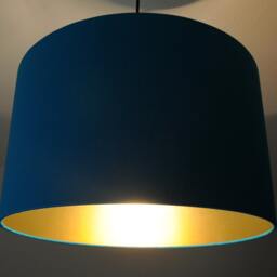 "Lampshade ""Turquoise-Gold" - thumbnail 2