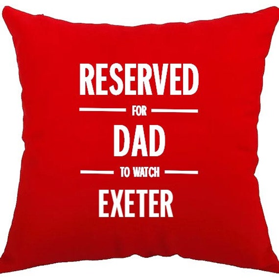Exeter City Personalised Cushion Cover