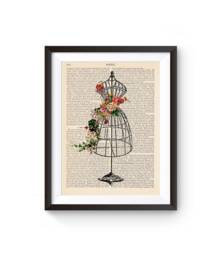 Dress Form Print, Sewing Gift Idea, Seamstress Gift, Craft Room Decor, Art, Wall Decor - thumbnail 1