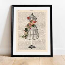 Dress Form Print, Sewing Gift Idea, Seamstress Gift, Craft Room Decor, Art, Wall Decor - thumbnail 2
