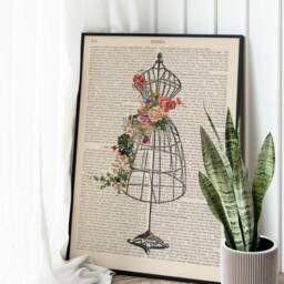 Dress Form Print, Sewing Gift Idea, Seamstress Gift, Craft Room Decor, Art, Wall Decor - thumbnail 3