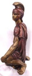 Kneeling Roman Soldier Sculpture Greek Statue 24 - thumbnail 3