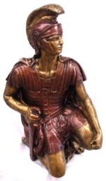 Kneeling Roman Soldier Sculpture Greek Statue 24 - thumbnail 2