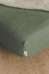 Natural Linen Fitted Sheet With Deep Pockets - Handmade Breathable Bedding, Mattress Cover For Minimalist Bedrooms & Soft Sleep Spaces