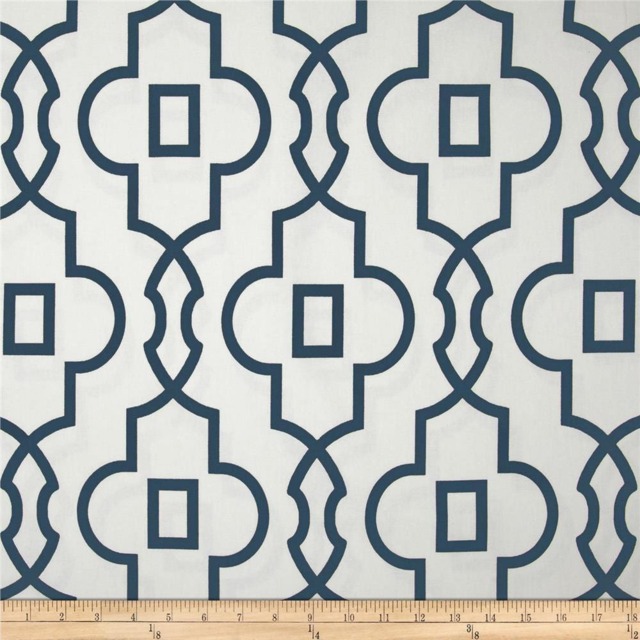 Navy Trellis Decorative Pillow Covers - image 1