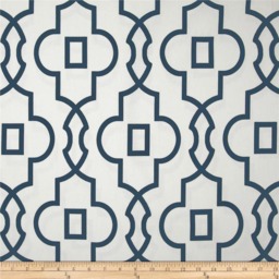 Navy Trellis Decorative Pillow Covers - thumbnail 1