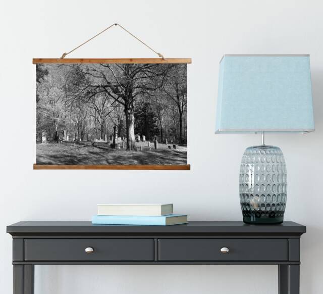 Louisiana Graveyard Tapestry, Spooky Halloween Decor, Gothic Wall Art - image 1