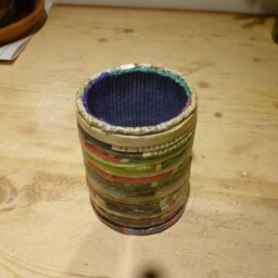 Papermug, For Pencils & Pens, Made From Recycled Paper Varnished, Papercraft - thumbnail 2