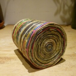 Papermug, For Pencils & Pens, Made From Recycled Paper Varnished, Papercraft - thumbnail 3