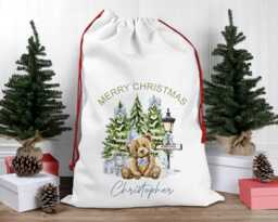 Personalised Christmas Santa Sack, Baby's First Christmas, Kids Stocking