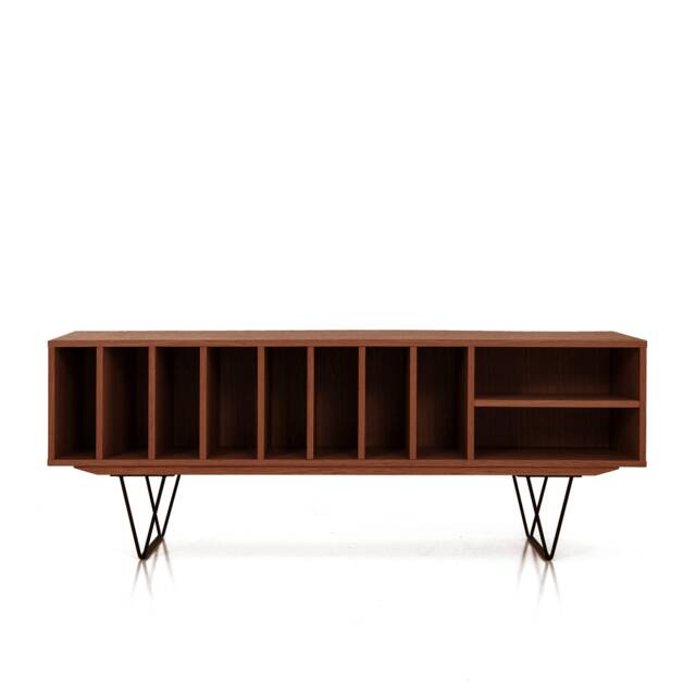 Mid-Century Sideboard, Dresser, Commode, Credenza Made Of Oak Vaneer - Teak Colour Livlo T-S09 - image 1