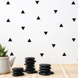 Triangle Wall Decals, Triangle Decal, Nursery Vinyl Stickers, Boys Room Girls Decal - thumbnail 3