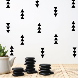 Triangle Wall Decals, Triangle Decal, Nursery Vinyl Stickers, Boys Room Girls Decal - thumbnail 2