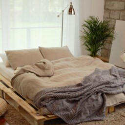 Organic Linen Duvet Cover Set, Softened Duvet Cover With 2 Pillowcases, Full Size, Queen King Size - thumbnail 2