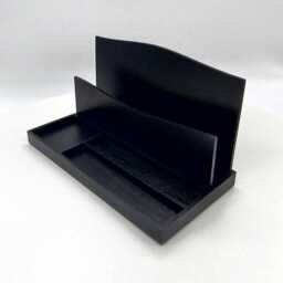 Desk Organizer, Classic Elegance, Black - thumbnail 3