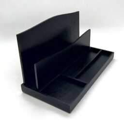 Desk Organizer, Classic Elegance, Black - thumbnail 4