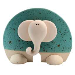 Charming Good Luck Flat Elephant - Various Colours - thumbnail 1