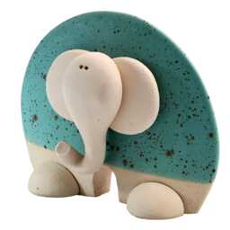 Charming Good Luck Flat Elephant - Various Colours - thumbnail 2
