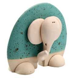 Charming Good Luck Flat Elephant - Various Colours - thumbnail 3