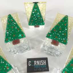 Fused Glass Christmas Tree Decoration - Decoration, Snowman Decoration, Cornish - thumbnail 2