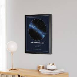 star Map Custom, Night Sky Print, Constellation Map, Personalized Gift For Men, Framed Prints, Wall Art, Office Decor, Boss Gift, Wanderlust - thumbnail 3