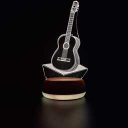 Guitar Led Lamp With Rgb Controller, Personalised Gift For Guitarist, Music Gift, Light Band, Rock Band Night Light, Player - thumbnail 4