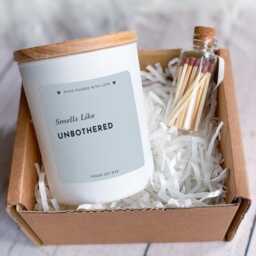 Smells Like Unbothered Funny Breakup Gift Candle For Friend Divorce