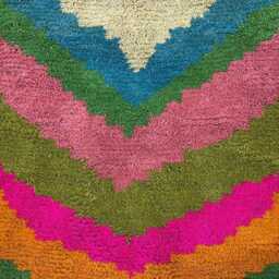 Handmade Berber Wool Rug Moroccan Boho Decor - thumbnail 2