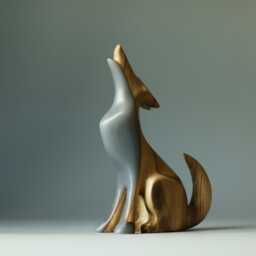 Wolf Sculpture - 22 - thumbnail 2