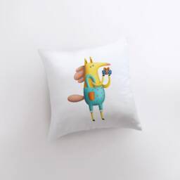 Horse Giving Gift Pillow - Throw Lover Animal Gift Tiny House Decor Cowgirl Pet - thumbnail 3