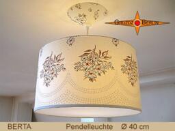 Floral Lamp Berta ??40 cm Pendant Country Style Retro Design - thumbnail 2