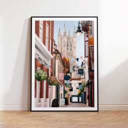 Canterbury, Canterbury Art, Art Print, Travel Poster, Gift - thumbnail 1