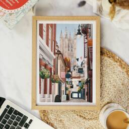 Canterbury, Canterbury Art, Art Print, Travel Poster, Gift - thumbnail 3