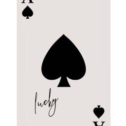 Ace Of Spades Print Wall Art Lucky You Poster Retro Trendy Aesthetic Playing Card Room Decor Neutral Modern - thumbnail 2