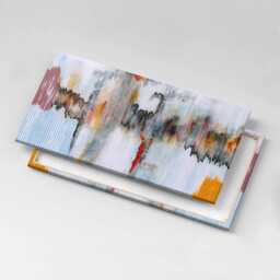 Abstract Painting Canvas, Picture Wall Hanging, Gray Decor, People Canvas Print - thumbnail 1