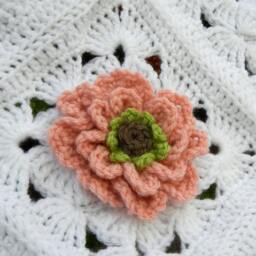 Baby Blanket For Girl Baby Shower Gift Butterfly Nursery Bedding Flower Crochet - thumbnail 2