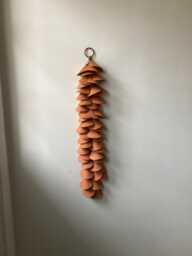 Handmade Terracotta Tile Wall Hanging Japandi Wabi Sabi Decor
