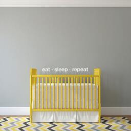 Eat Sleep Repeat Nursery Wall Decal - Vinyl Quote Sticker - thumbnail 2