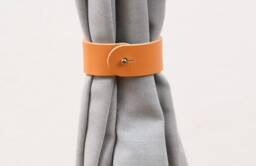 Curtain Holdback With Wall Attachment/Tieback From Leather