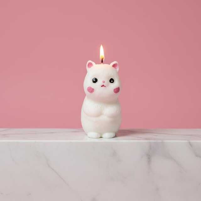 Cute Cat Candle Gift Pet Lover For Handmade Luxury Home Decor Mom Animal Owner Idea - image 1