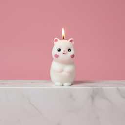 Cute Cat Candle Gift Pet Lover For Handmade Luxury Home Decor Mom Animal Owner Idea - thumbnail 1