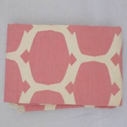 Multiple Sizes Cotton Pink Rug Dhurrie -Light & White Hand Woven - thumbnail 4