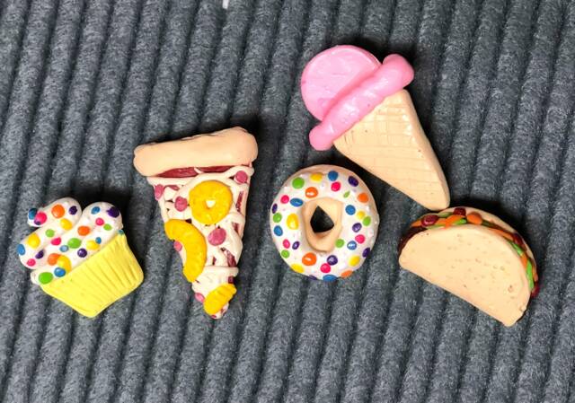 Handmade Clay Food Ornaments Letter Board Accessories - image 1